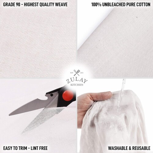 Zulay Kitchen Food Grade Cheese Cloths (Cotton) - 2 Yard Perspective: bottom