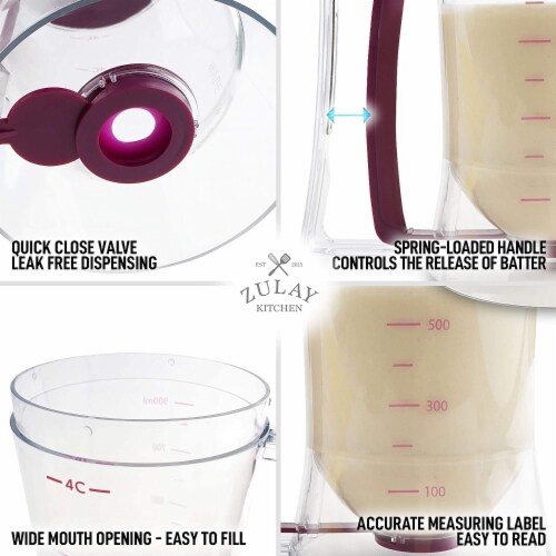 Zulay Kitchen Pancake Batter Dispenser - 4 Cup Perspective: bottom