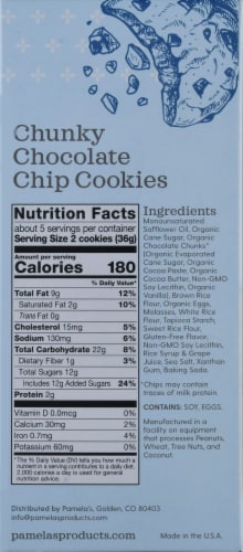 Pamela's® Gluten Free Chunky Chocolate Chip Cookies Perspective: bottom