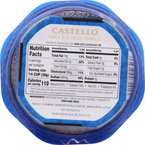 Castello® Danish Blue Cheese Crumbles Perspective: bottom