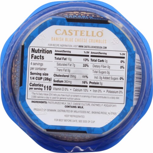 Castello® Danish Blue Cheese Crumbles Perspective: bottom