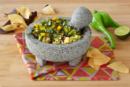 IMUSA Granite Molcajete Gray Mexican Mortar and Pestle, 6 in