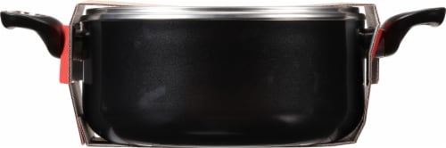 IMUSA® Dutch Oven Aluminum With Glass Lid - Cera Perspective: bottom