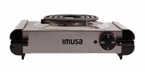 IMUSA Electric 1000-Watt Stainless Steel Single Burner Perspective: bottom