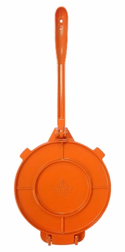 IMUSA Tortilla Press Cast Aluminum - Orange Perspective: bottom