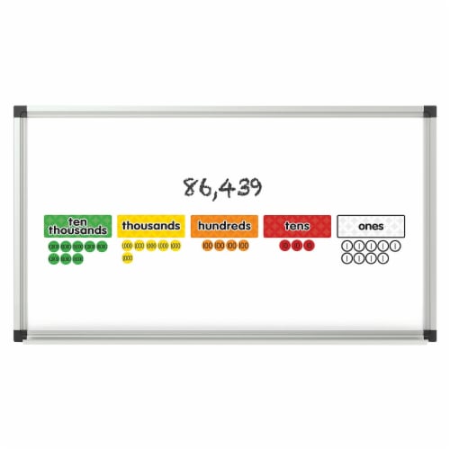 DOWLING MAGNETS Magnet Math Magnetic Place Value 732162 Perspective: bottom