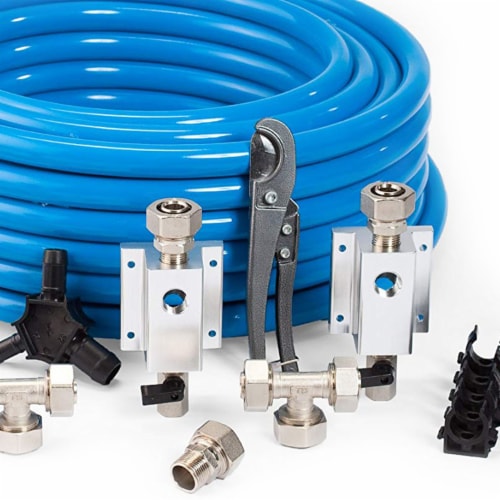 MaxLine 100 Ft 0.75 In Semi Flexible Air Tubing Kit Filter