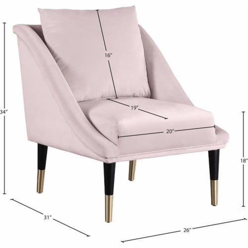 Meridian Furniture Elegante Velvet Chair Meridian Furniture Elegante Velvet Chair