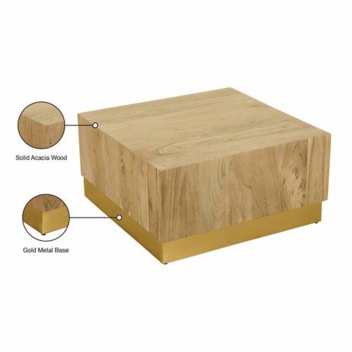 Meridian Furniture Acacia Square Coffee Table - Gold Meridian Furniture Acacia Square Coffee Table - Gold
