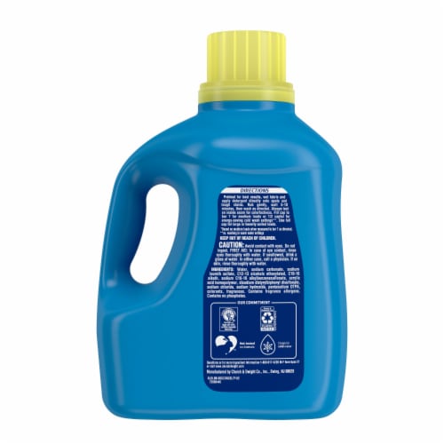 XTRA Plus Odor Blasters Fresh Scent Liquid Laundry Detergent Perspective: bottom