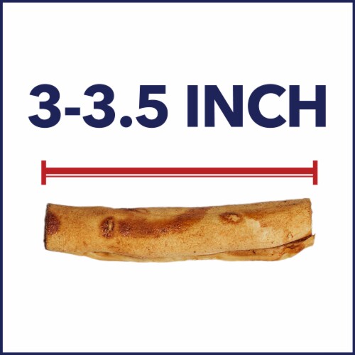 Pet Factory Made in USA Beefhide Mini Rolls Chicken Flavored - 3-3.5", 35 Count Perspective: bottom