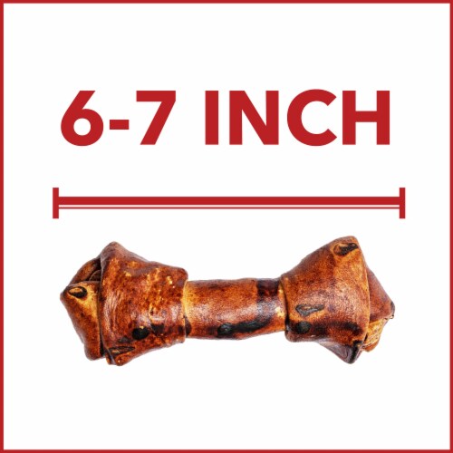 Pet Factory Made in USA Beefhide (5 Bones, 5 Rolls), (Beef & Chicken) - 6-7", 10 Ct Perspective: bottom