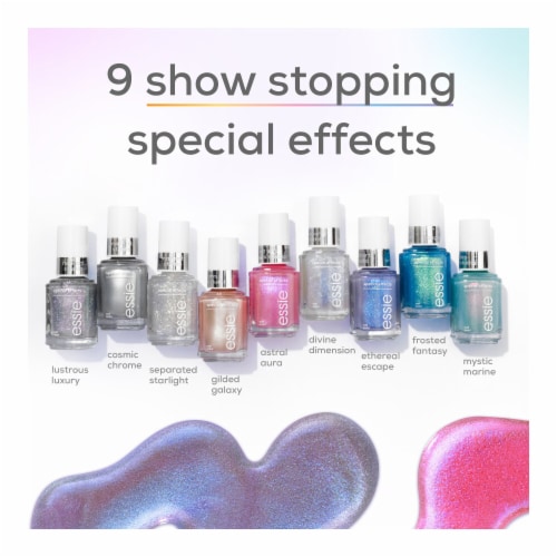 Essie Nail Art Studio Special Effects Vegan Nail Polish Mystic Marine Perspective: bottom