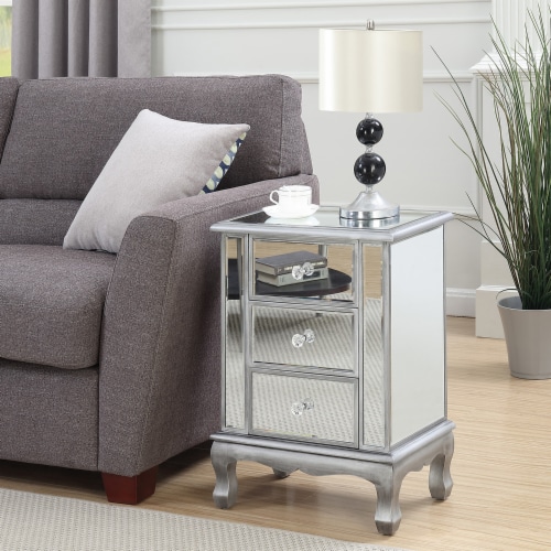 Convenience concepts deals mirrored end table
