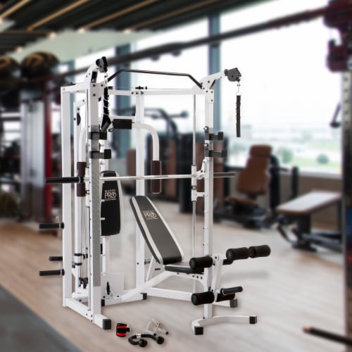 Marcy Pro Smith Machine Weight Bench Home Gym Total Body Workout Training  System, 1 Piece - Kroger