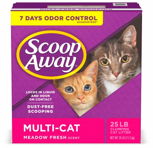 Scoop Away Multi-Cat Clumping Meadow Fresh Scent Cat Litter Perspective: bottom
