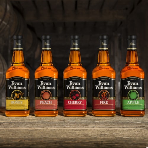 Evan Williams Apple Whiskey Liqueur Perspective: bottom