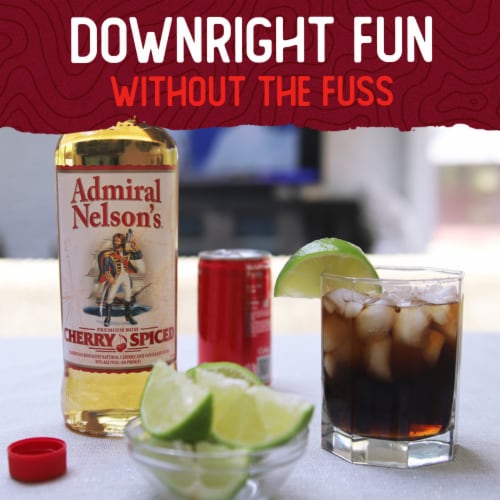 Admiral Nelson's Cherry Spiced Rum Perspective: bottom