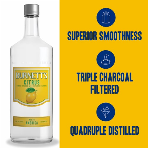 Burnett's Citrus Vodka Perspective: bottom