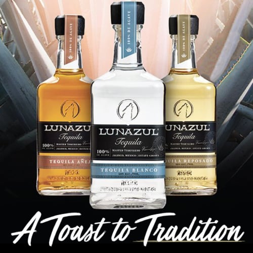Lunazul Tequila Anejo Perspective: bottom