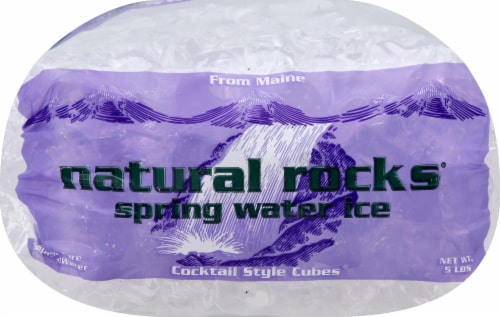 Natural Rocks® Spring Water Ice Cocktail Style Cubes Perspective: bottom