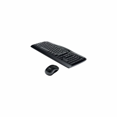 Logitech® Wireless Desktop Set Keyboard and Mouse - Black Perspective: bottom
