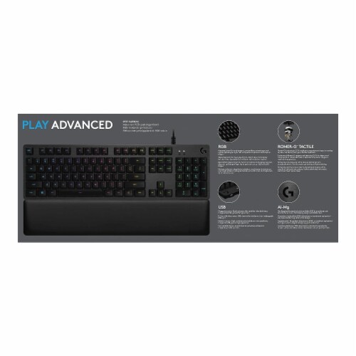 Logitech Gaming G513 Wired Keyboard - Carbon Perspective: bottom
