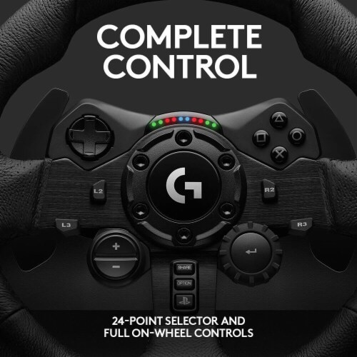 Logitech 941000147 G923 Trueforce Sim Racing Wheel and Pedals for PC, PS4, and PS5 Perspective: bottom