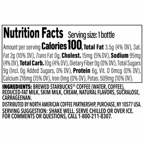 Starbucks® Frappuccino® Lite Double Chocolate Gelato Iced Coffee Bottle Perspective: bottom