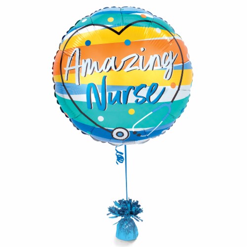 Amazing Nurse Helium Filled Balloon Perspective: bottom