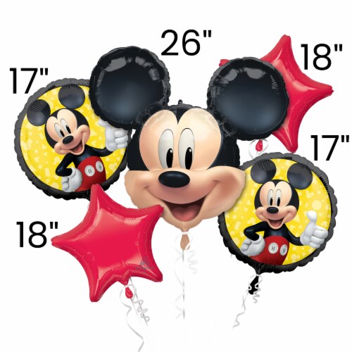 Mickey Mouse Helium Filled Balloon Bouquet Perspective: bottom