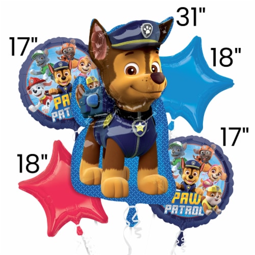 Paw Patrol Helium Filled Balloon Bouquet Perspective: bottom