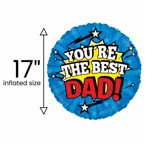 You're the Best Dad Helium Filled Balloon Perspective: bottom
