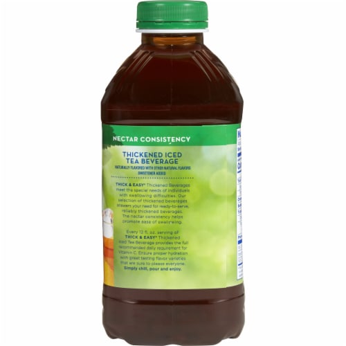 Thick & Easy Thickened Beverage Iced Tea 46 oz. Bottle Perspective: bottom
