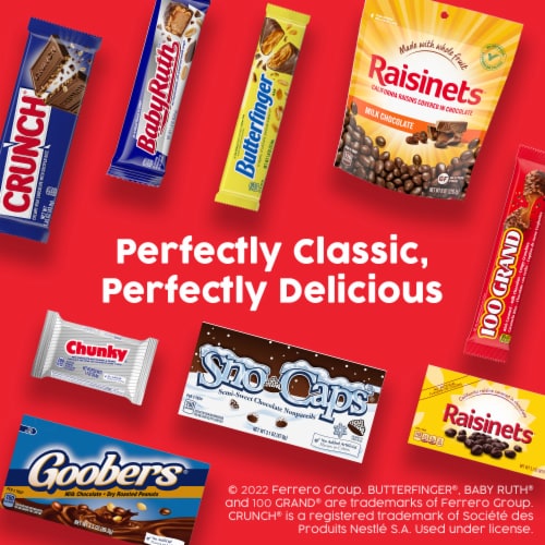 Butterfinger and Co. Bulk Chocolatey Candy Bag Mix of Mini Butterfinger CRUNCH and Baby Ruth Bars Perspective: bottom