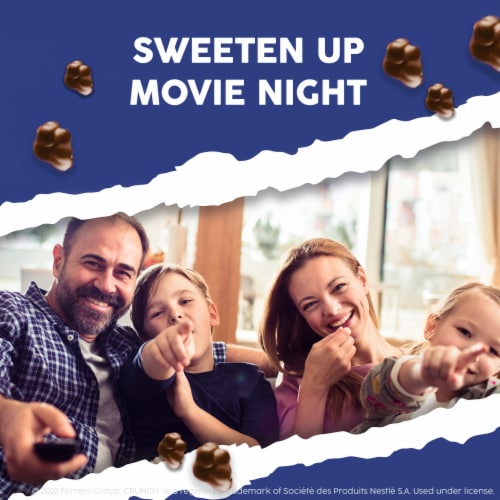 Buncha CRUNCH Milk Chocolate and Crisped Rice Movie Theater Candy Box Easter Basket Stuffers Perspective: bottom
