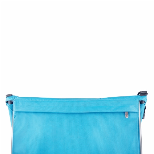 Beachcomber Portable Beach Chair & Tote, Blue Perspective: bottom