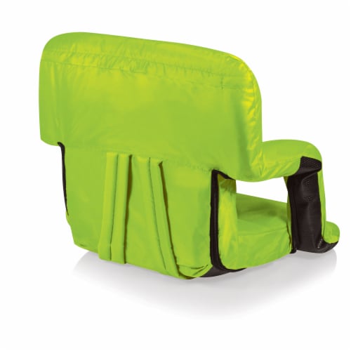 Ventura Portable Reclining Stadium Seat, Lime Green Perspective: bottom