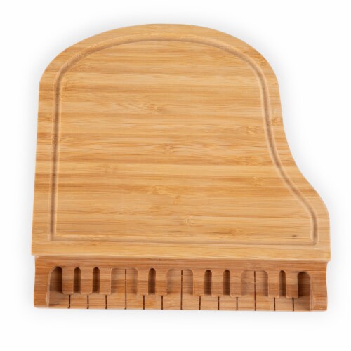 Piano Cheese Cutting Board & Tools Set, Bamboo Perspective: bottom
