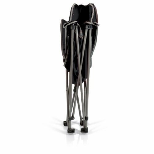 Campsite Camp Chair, Black with Gray Accents Perspective: bottom