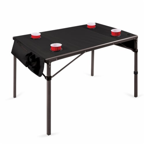Travel Table Portable Folding Table, Black Perspective: bottom
