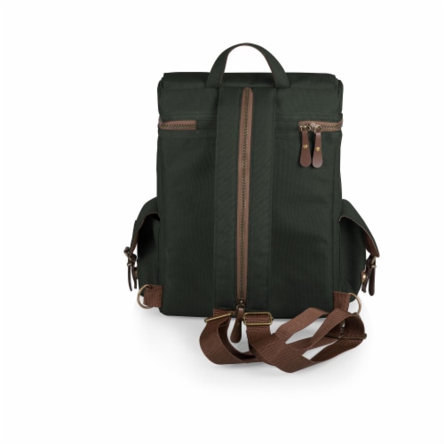 Moreno 3-Bottle Wine & Cheese Tote, Khaki Green Perspective: bottom