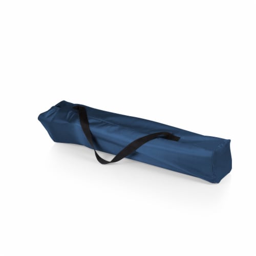Outlander Folding Camp Chair with Cooler, Navy Blue Perspective: bottom