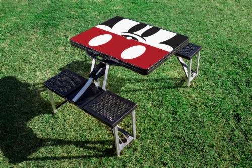 Disney Mickey Mouse - Picnic Table Portable Folding Table with Seats, Black Perspective: bottom