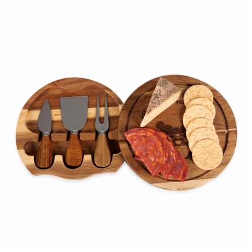 Disney Mickey & Minnie Mouse - Acacia Brie Cheese Cutting Board & Tools Set, Acacia Wood Perspective: bottom