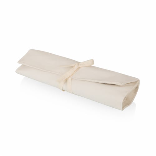 Promenade Picnic Basket, Beige Canvas Perspective: bottom