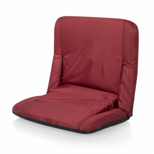 Ventura Portable Reclining Stadium Seat, Burgundy Perspective: bottom