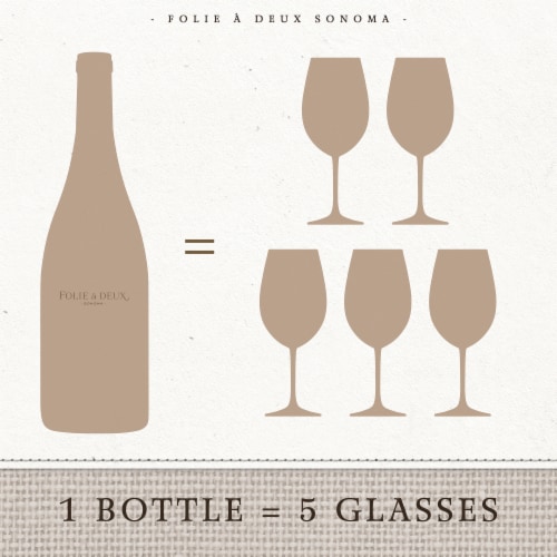 Folie a Deux Russian River Valley Chardonnay California White Wine 750 ml Perspective: bottom