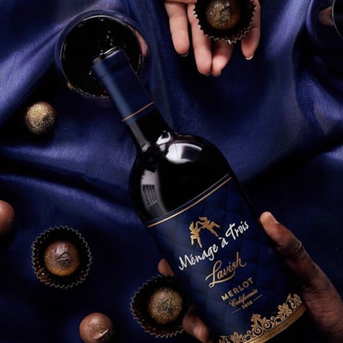 Menage a Trois Lavish Merlot Red Wine Perspective: bottom