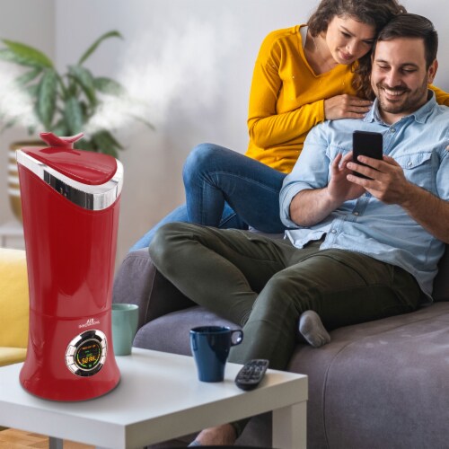 Air Innovations 701BA Ultrasonic Cool Mist Aromatherapy Digital Humidifier, Red Perspective: bottom